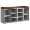 vidaXL kingapink, hall Sonoma tamm, 103x30x48 cm, tehispuit