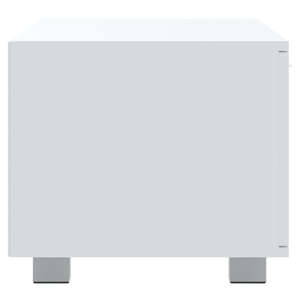 Meuble TV Blanc 120×40,5×35 cm Bois d’ingénierie | meublestv.fr 7