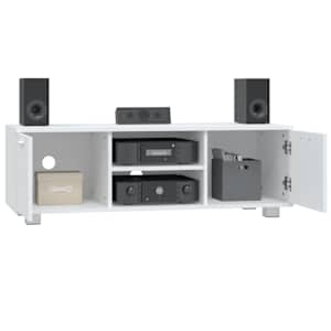 TV skříňka bílá 120x40,5x35 cm kompozitní dřevo - obrázek 3