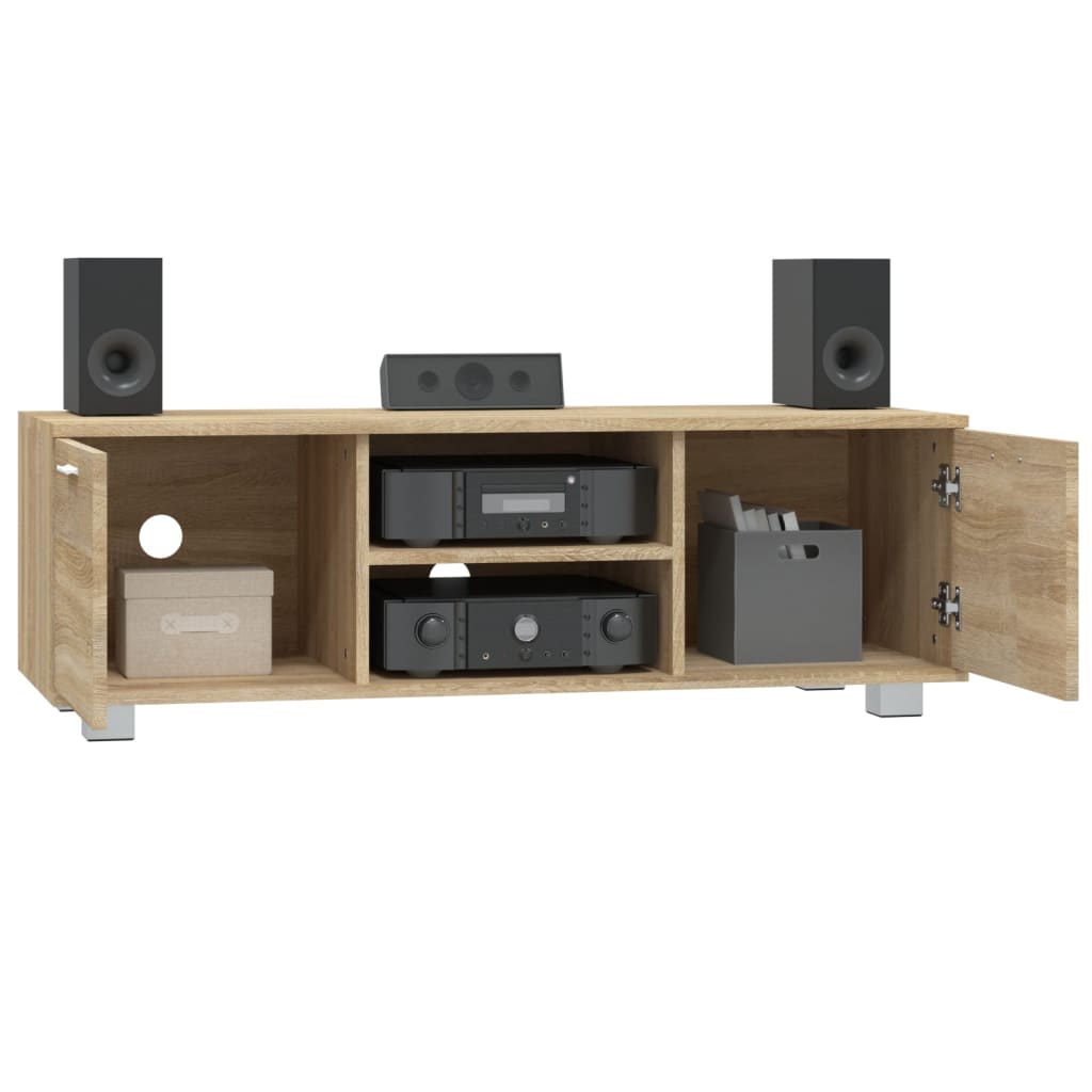 vidaXL TV Cabinet Sonoma Oak 120x40.5x35 cm Engineered Wood