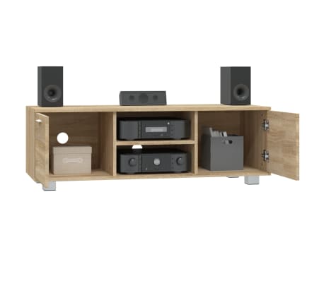 vidaXL TV Cabinet Sonoma Oak 120x40.5x35 cm Engineered Wood