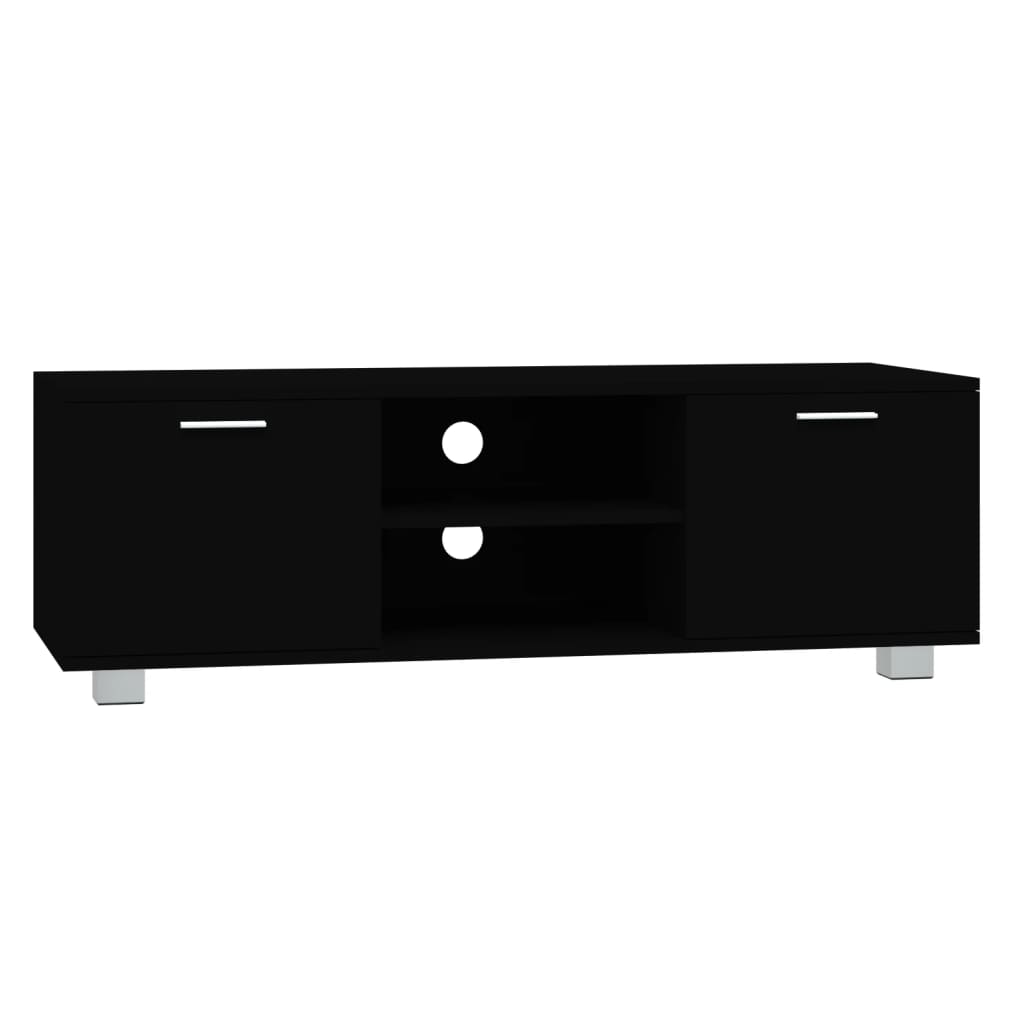 Meuble TV Noir 120×40,5×35 cm Bois d’ingénierie | meublestv.fr 3