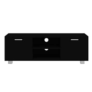 TV skříňka černá 120 x 40,5 x 35 cm kompozitní dřevo - obrázek 4