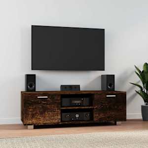 TV skříňka kouřový dub 120x40,5x35 cm kompozitní dřevo - obrázek 1