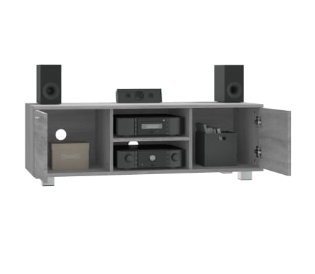 vidaXL Tv-meubel 120x40,5x35 cm bewerkt hout grijs sonoma eikenkleurig