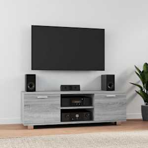 TV skříňka šedá sonoma 120x40,5x35 cm kompozitní dřevo - obrázek 1