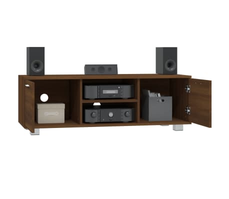 vidaXL TV Cabinet Brown Oak 120x40.5x35 cm Engineered Wood