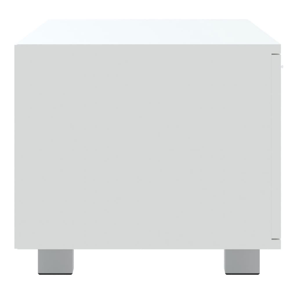Meuble TV Blanc 140×40,5×35 cm Bois d’ingénierie | meublestv.fr 7