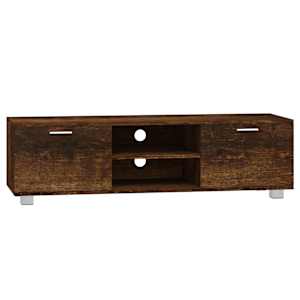 TV skříňka kouřový dub 140x40,5x35 cm kompozitní dřevo - obrázek 2