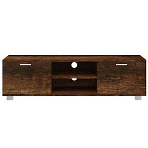 TV skříňka kouřový dub 140x40,5x35 cm kompozitní dřevo - obrázek 4