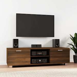 TV skříňka hnědý dub 140x40,5x35 cm kompozitní dřevo