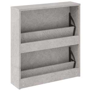 Botník se zrcadlem 2patrový betonově šedá 63 x 17 x 67 cm - obrázek 6