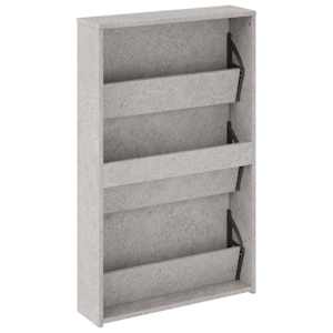 Botník se zrcadlem 3patrový betonově šedá 63x17x102,5 cm - obrázek 6