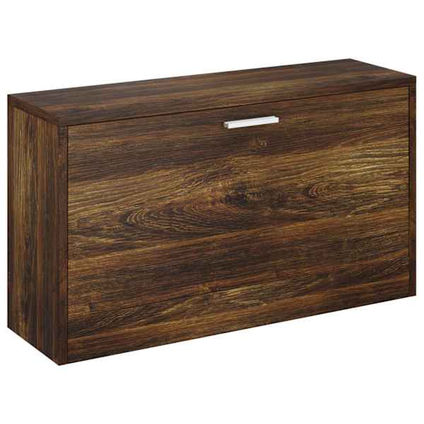 vidaXL jalatsipink, suitsutatud tamm, 103 x 30 x 48 cm, tehispuit