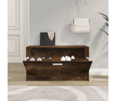 vidaXL Kenk&auml;penkki savutammi 80x24x45 cm tekninen puu