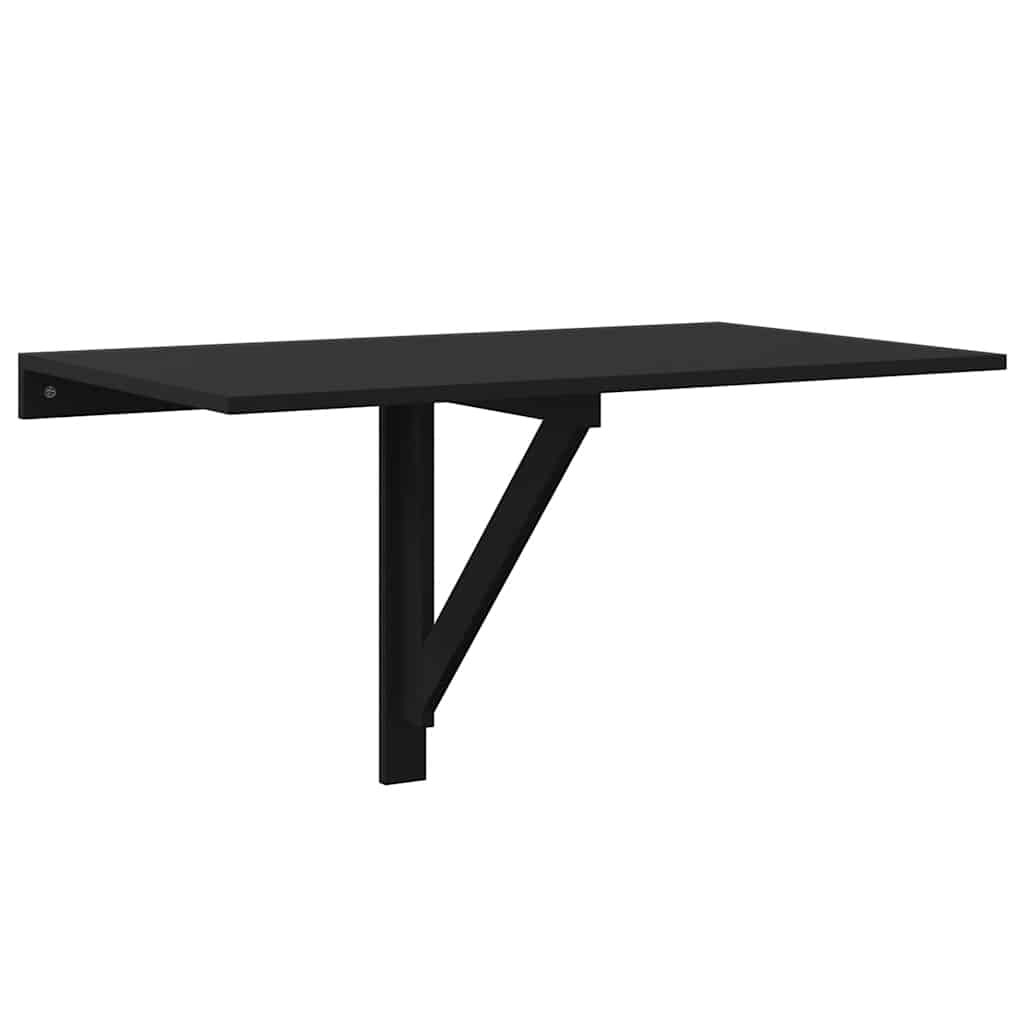 vidaXL Nástěnný sklápěcí stůl černý 100 x 60 x 56 cm kompozitní dřevo