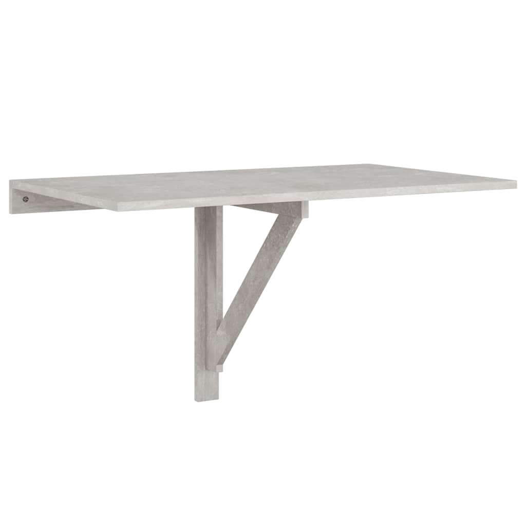 vidaXL Nástěnný sklápěcí stůl betonově šedý 100x60x56 cm kompozit