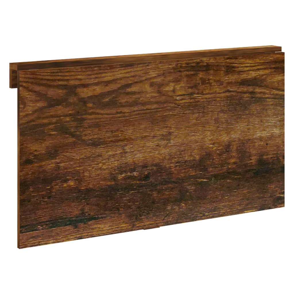 Füstös tölgy szerelt fa összecsukható fali asztal 100x60x56 cm 