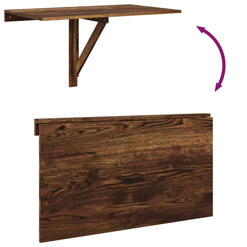 Mesa Plegable de Pared Escritorio Flotante de Ordenador para Bar Cocina vidaXL - Imagen 59 de 60