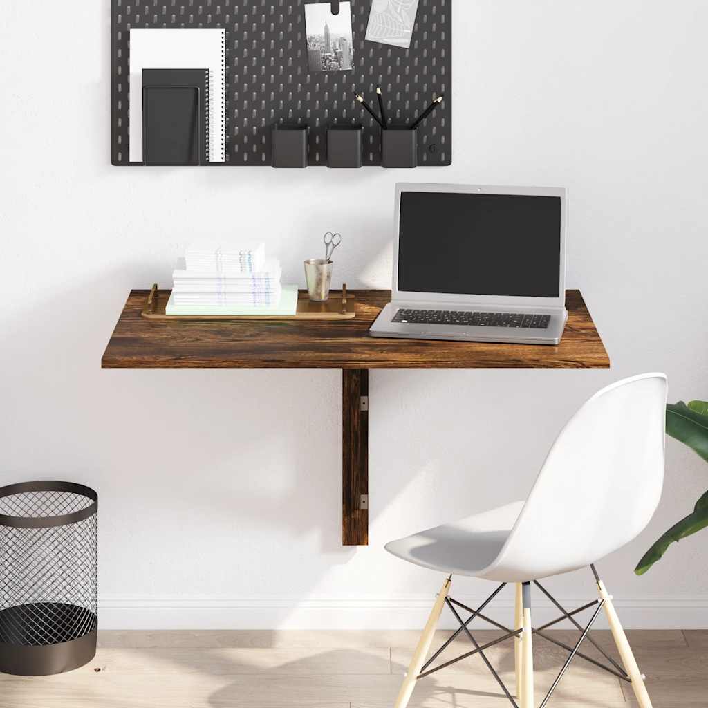 vidaXL Wand-Klapptisch Räuchereiche 100x60x56 cm Holzwerkstoff