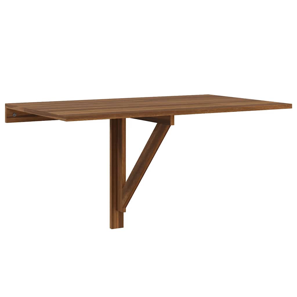 vidaXL Nástěnný sklápěcí stůl hnědý dub 100x60x56 cm kompozitní dřevo