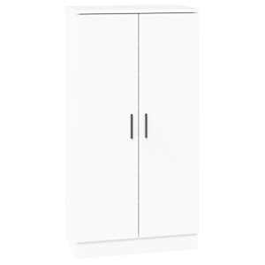 Botník bílý s vysokým leskem 55x35x108 cm kompozitní dřevo - obrázek 2