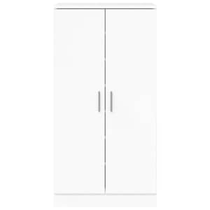 Botník bílý s vysokým leskem 55x35x108 cm kompozitní dřevo - obrázek 5