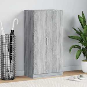 Omarica za čevlje siva sonoma 55x35x108 cm inženirski les