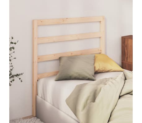 vidaXL Bed Headboard 106x4x100 cm Solid Wood Pine