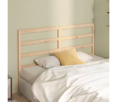 vidaXL Bed Headboard 166x4x100 cm Solid Wood Pine