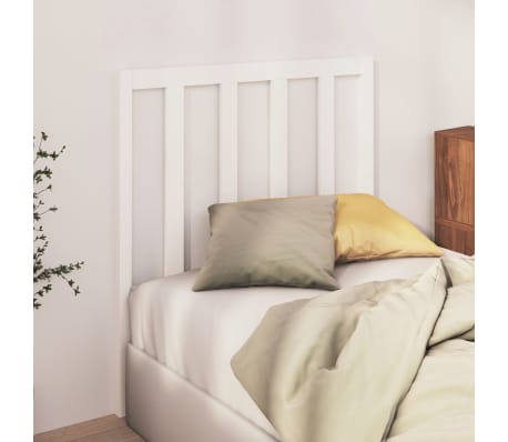 vidaXL Čelo postele b&iacute;l&eacute; 96 x 4 x 100 cm masivn&iacute; borovice
