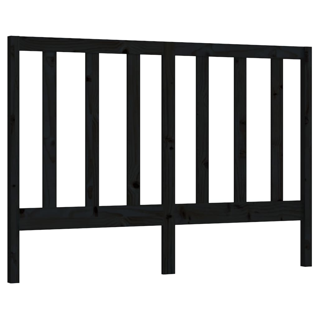 vidaXL Čelo postele černé 166 x 4 x 100 cm masivní borovice