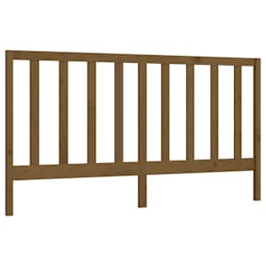 Čelo postele medově hnědé 206 x 4 x 100 cm masivní borovice - obrázek 2