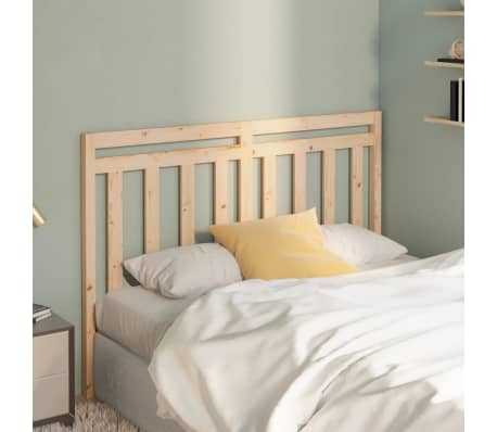 vidaXL Sengegavl 141x4x100 cm heltre furu