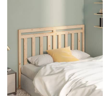 vidaXL Bed Headboard 146x4x100 cm Solid Wood Pine