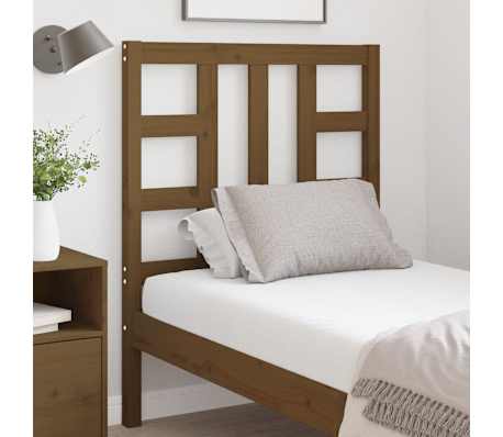 vidaXL Tăblie de pat, maro miere, 81x4x100 cm, lemn masiv de pin