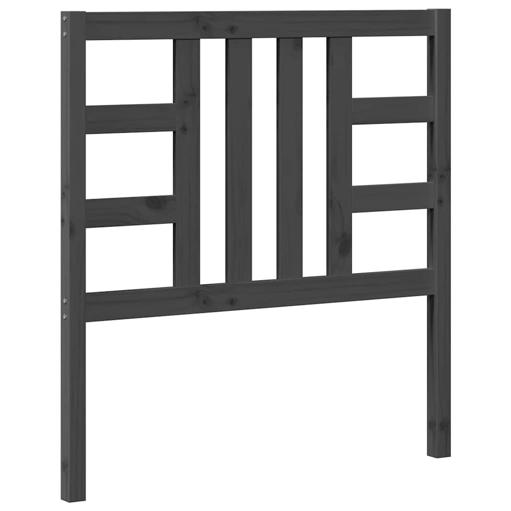 Thumbnail - vidaXL Kopfteil Grau 96x4x100 cm Massivholz Kiefer