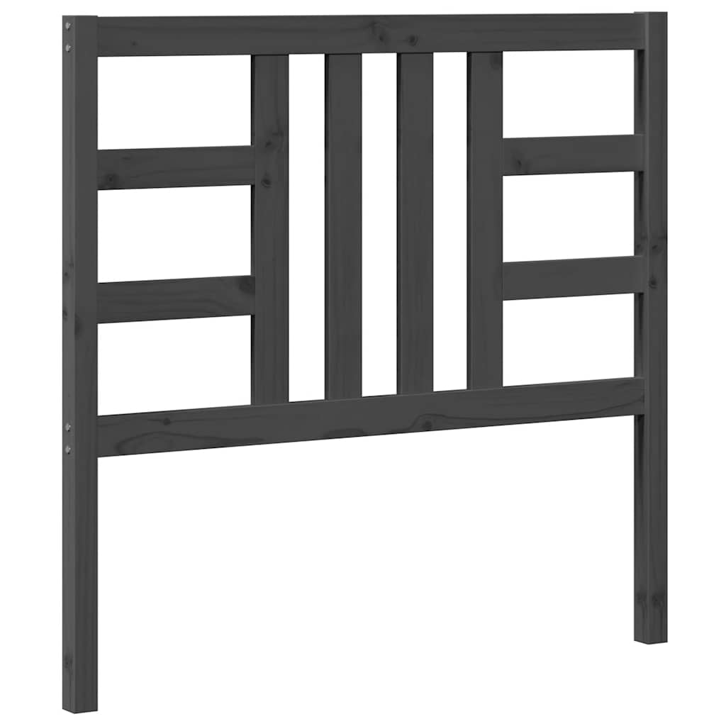 Thumbnail - vidaXL Kopfteil Grau 106x4x100 cm Massivholz Kiefer