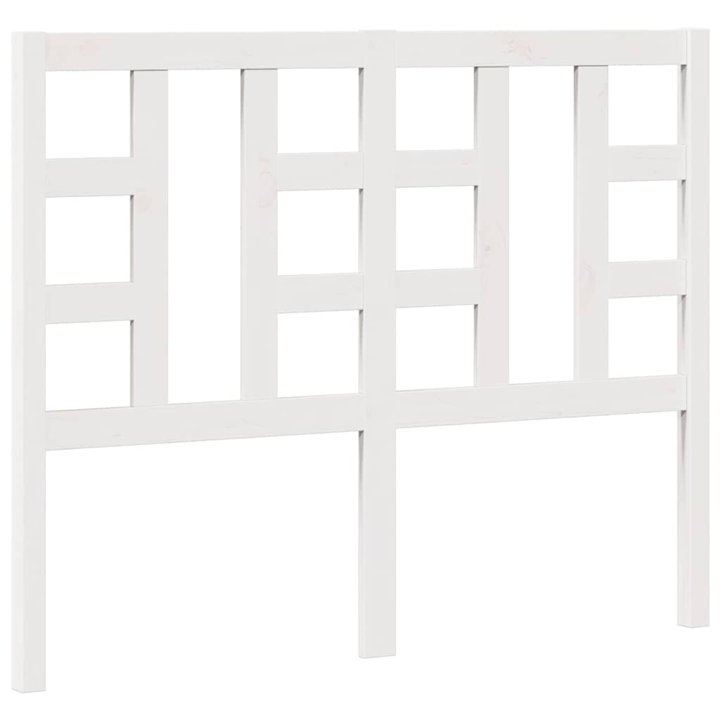 Thumbnail - vidaXL Kopfteil Weiß 126x4x100 cm Massivholz Kiefer