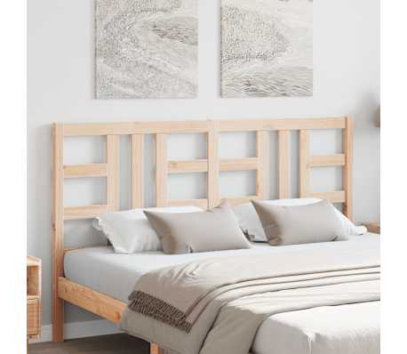 vidaXL Sengegavl 156x4x100 cm heltre furu