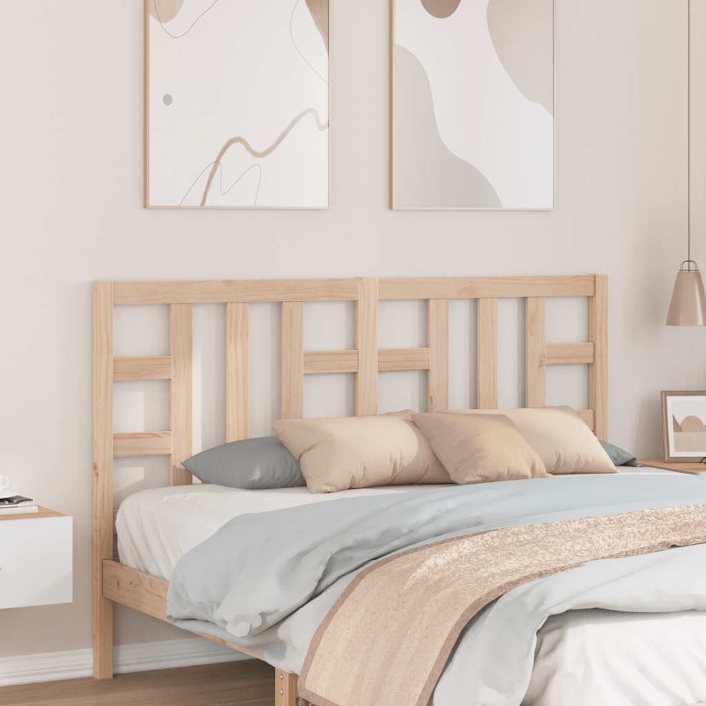 vidaXL Wezgłowie łóżka, 166x4x100 cm, lite drewno sosnowe