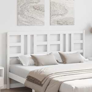 vidaXL Sengegavl hvit 166x4x100 cm heltre furu