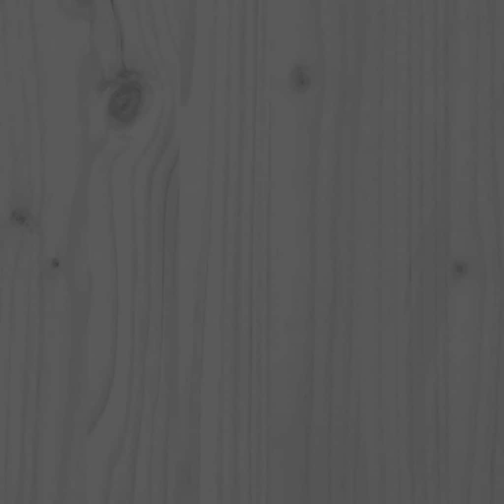 Sängynpääty harmaa 166x4x100 cm täysi mänty - Image 8