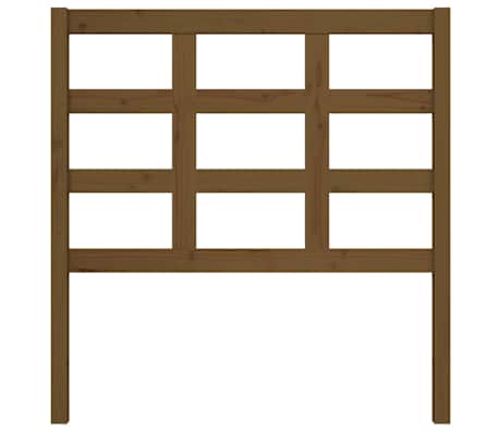 vidaXL Testiera per Letto ambra 95,5x4x100cm in Legno Massello di Pino