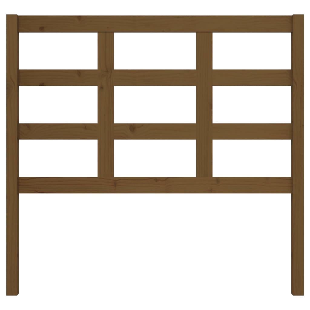 vidaXL Hoofdbord 105,5x4x100 cm massief grenenhout honingbruin afbeelding