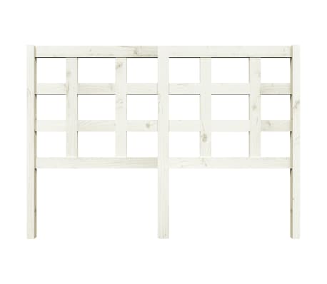 vidaXL Hoofdbord 140,5x4x100 cm massief grenenhout wit