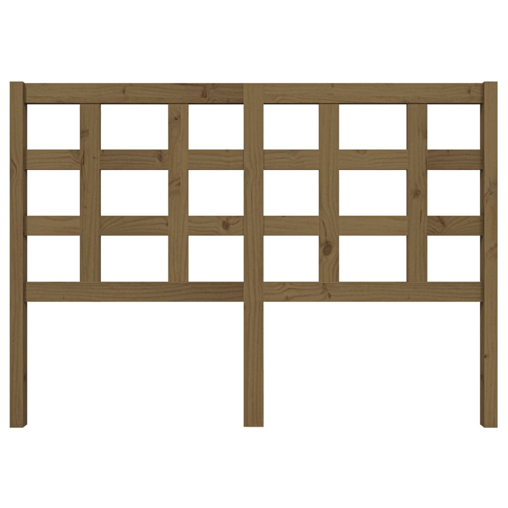 

vidaXL Hoofdbord 140,5x4x100 cm massief grenenhout honingbruin