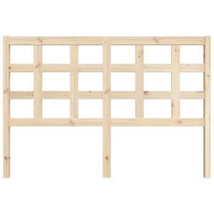 vidaXL Tăblie de pat, 145,5x4x100 cm, lemn masiv de pin