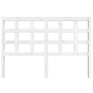vidaXL Testiera per Letto Bianca 145,5x4x100 cm Legno Massello di Pino