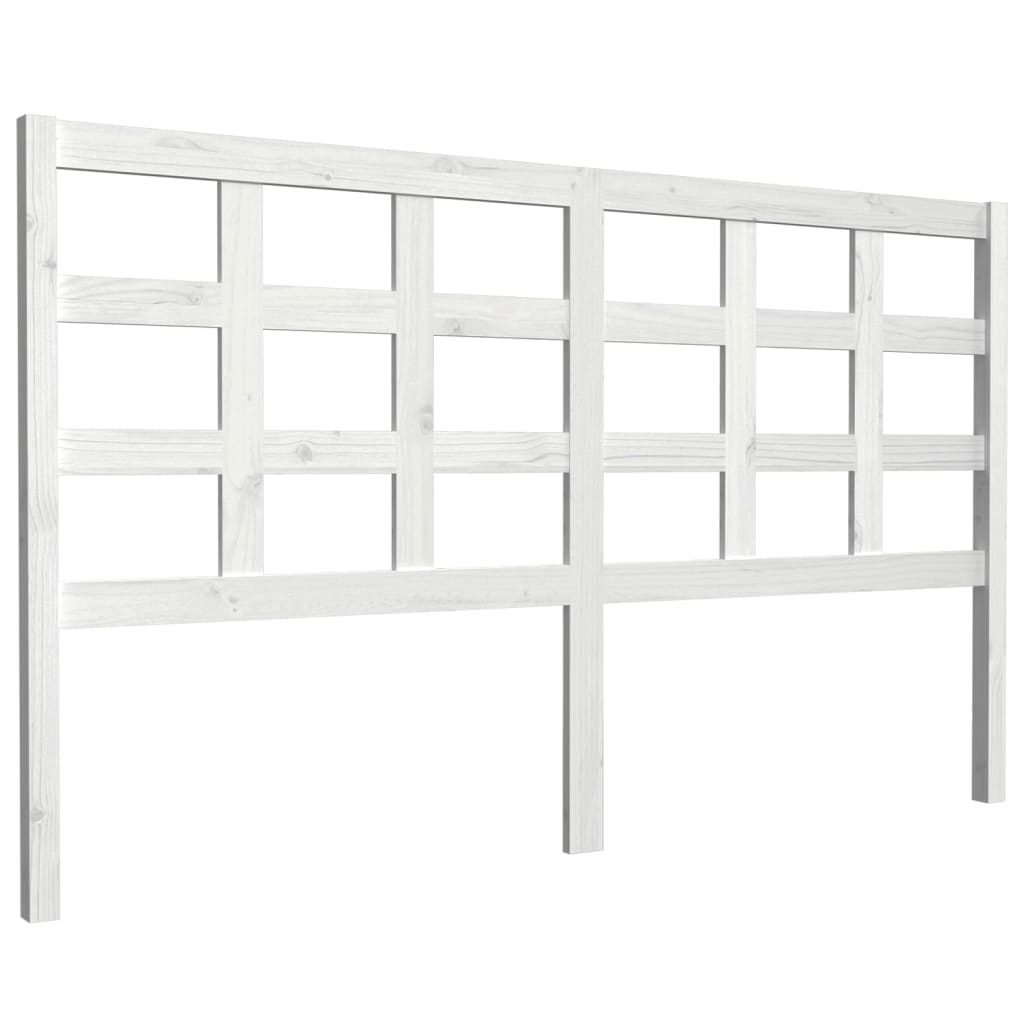 vidaXL Čelo postele bílé 165,5 x 4 x 100 cm masivní borovice